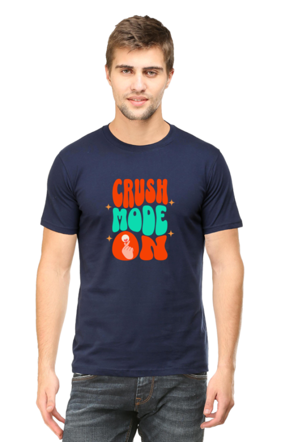 Navy Blue "Men's Classic Crew Neck Cotton T-Shirt – Comfortable l Stylish & Durable Everyday Wear