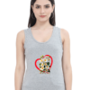 Grey Melange Women's Stylish Tank Top – Trendy l Comfortable l Durable