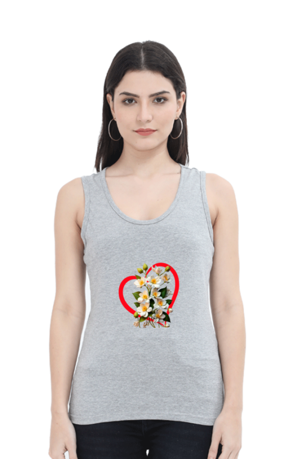 Grey Melange Women's Stylish Tank Top – Trendy l Comfortable l Durable