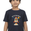 Navy Blue 🚀 Out of This World Kids' T-Shirt – Cool Space Theme Tee for Boys